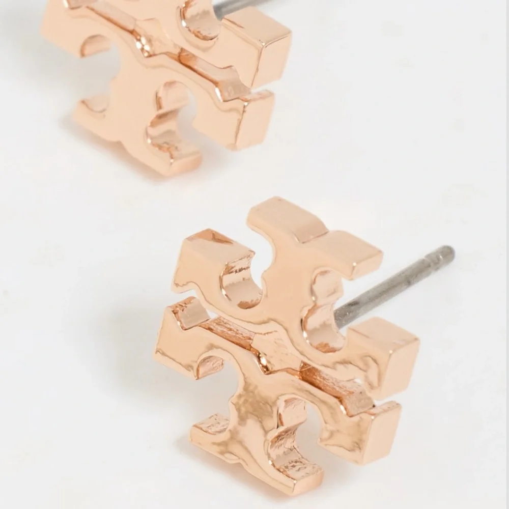 TORY BURCH Kira 8mm Stud Earrings - Rose Gold